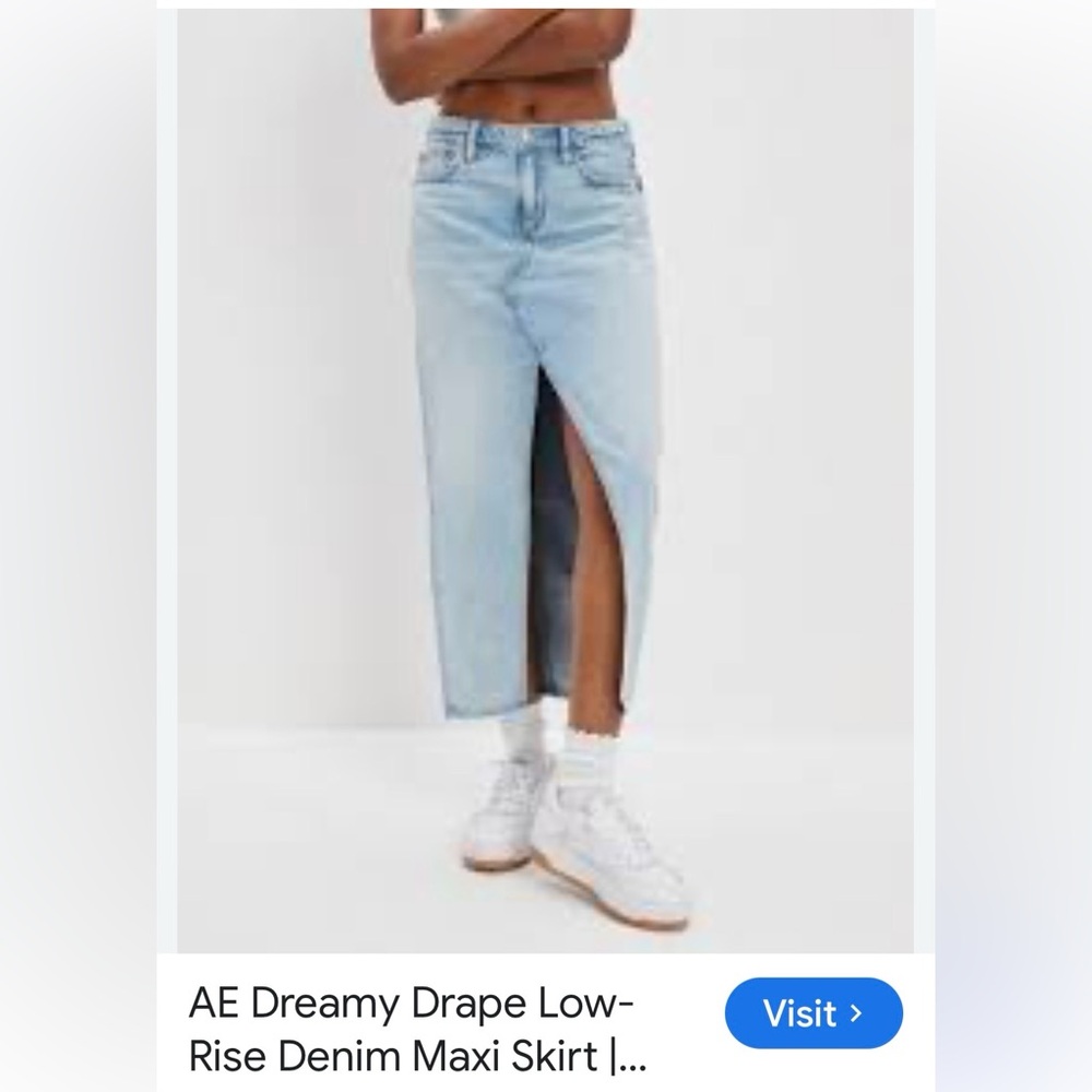 American Eagle Outfitters Light Blue Denim Skirt - Picture 14 of 14